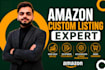 create a professional amazon custom listing