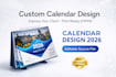 professional desk calendar, wall calendar digital design 2026