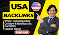 build USA backlinks on high authority blog forum links, relevant link building