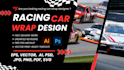 do racing car ,sport car ,gaming car ,livery car,  custom car wrap design