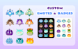 create custom badges for twitch and youtube