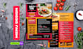 design modern restaurant menu, digital menu, menu board