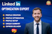 fully create, update, optimize and manage your linkedin business page