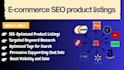 create ecommerce SEO product listings with optimization