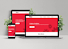 create custom one page website HTML, CSS, js