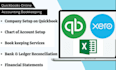 provide quickbooks online bookkeeping, setup and data entry services