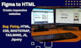do websites using html css js css bug fixing responsive issues