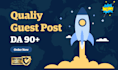 write and publish 8 guest posts on 90 da websites