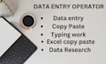do accurate data entry within 24 hours