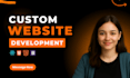do custom website development as full stack developer