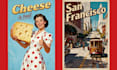 make 1940s vintage ad, travel illustration, film poster, book cover, event flyer