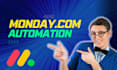 provide monday automation and integrate apps in 1 hour