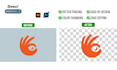 do vector tracing, color change, logo redesign, edit, fixing, replacement bg