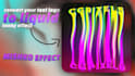 convert your text to a liquid leaky effect or mishko effect