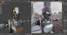 design 3d robot ,sci fi mech and creature concept models