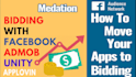 do facebook bidding with admob, approving max, iron source