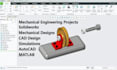 do mechanical engineering projects on solidworks, mechanical design, cad design