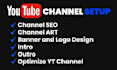 create, design, and set up a professional youtube channel