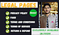 write legal copyright pages for your website