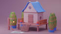 model any scene or character in blender