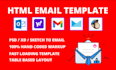 design professional responsive HTML email templates