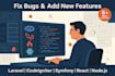 fix bugs add new features in PHP laravel codeignitor symfony react node web app