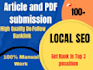 do high quality article submission dofollow backlinks