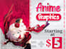 design a epic anime header for any platform