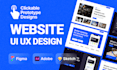 do figma UI UX website design with clickable prototype