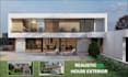 create modern 3d house exterior and interior design