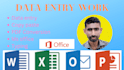 do perfect data entry, copy paste, typing, web research