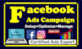 setup shopify facebook ads campaign and instagram ads run