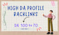 create 155 manual high da profile backlinks