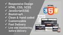 build responsive website using HTML, CSS and javascript