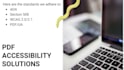 manually test the PDF, and fix all accessibility issues