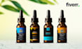 create cbd label, hemp label design, bottle label design within 24 hours