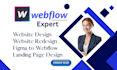 design and redesign webflow website animations, cms and memberstack members site