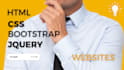 create a responsive website using html css bootstrap and jquery