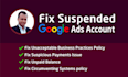 fix google ads suspension and reactivate adwords on appeal