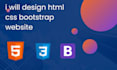 design html css bootstrap website