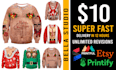 make brilliant ugly sweatshirt, ugly sweater design