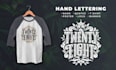 create hand lettering typography for shirt, quotes, poster