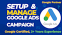 be your google ads manager and manage PPC ads campaigns