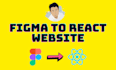 convert figma to design to react js, next js or mern stack website