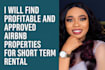 find profitable airbnb investment properties with market analysis