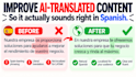 localize and humanize your website in spanish