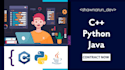 do java system and cpp, python mini projects