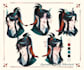 draw facial expression of your character in anime style