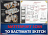 do convert matterport scan to xactimate sketch, esx and insurance estimate