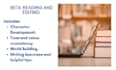 beta read for your short story, novella, or novel